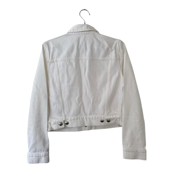 Madewell White Crop Jean Trucker Jacket Women’s Size Small NEW - Picture 8 of 13